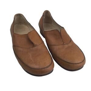 Saya Women's Japanese Tan Leather Japan Slip-On Shoe Loafer Size 23 (US 6) Rare!